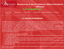 Tablet Screenshot of festivalmercuria.fr